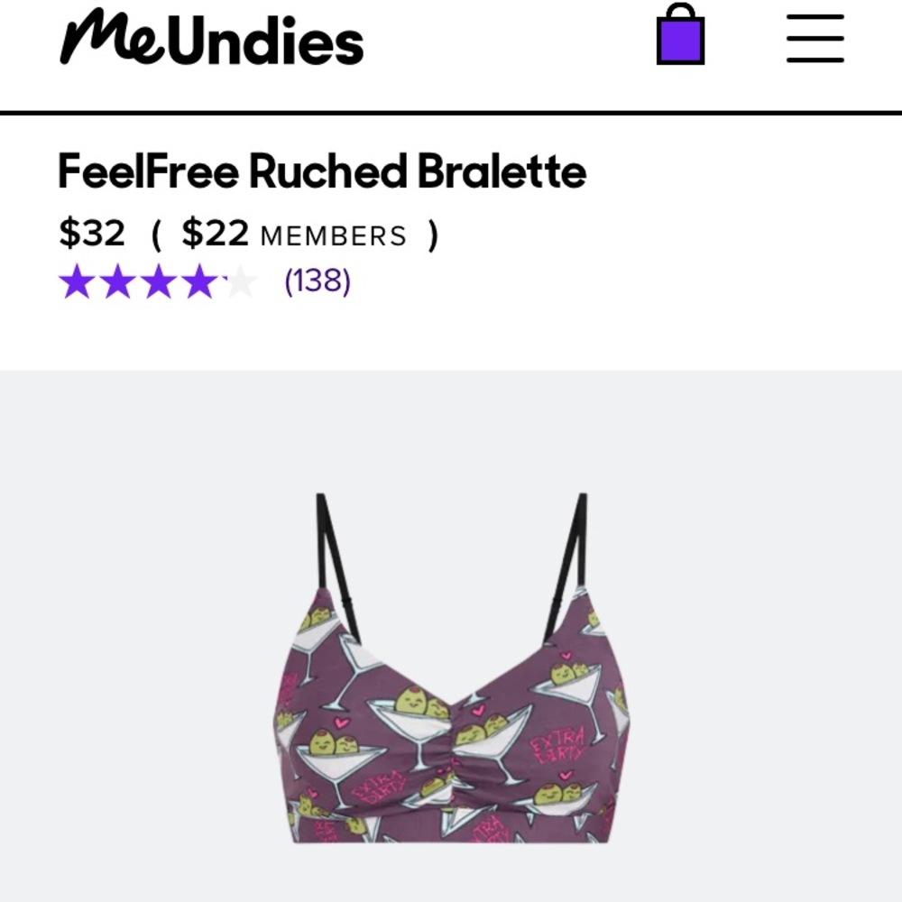 NWT MeUndies Bralette